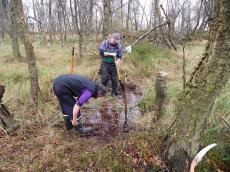 Arbeiten im Moor der Fürstenauer Heide
